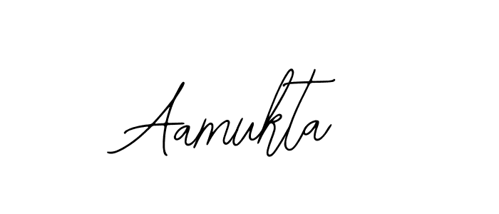 How to make Aamukta name signature. Use Bearetta-2O07w style for creating short signs online. This is the latest handwritten sign. Aamukta signature style 12 images and pictures png