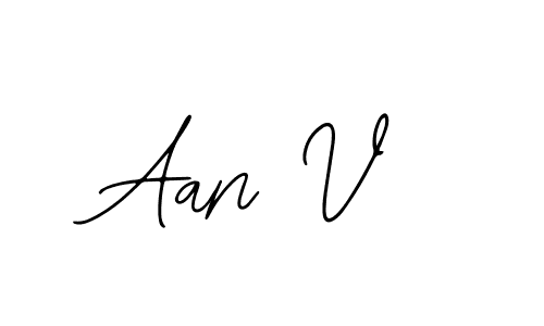 Use a signature maker to create a handwritten signature online. With this signature software, you can design (Bearetta-2O07w) your own signature for name Aan V. Aan V signature style 12 images and pictures png