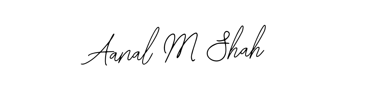 Make a beautiful signature design for name Aanal M Shah. Use this online signature maker to create a handwritten signature for free. Aanal M Shah signature style 12 images and pictures png