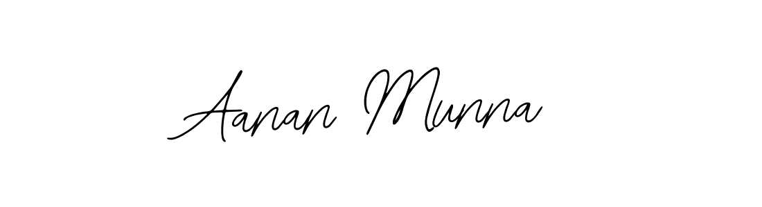 Bearetta-2O07w is a professional signature style that is perfect for those who want to add a touch of class to their signature. It is also a great choice for those who want to make their signature more unique. Get Aanan Munna name to fancy signature for free. Aanan Munna signature style 12 images and pictures png