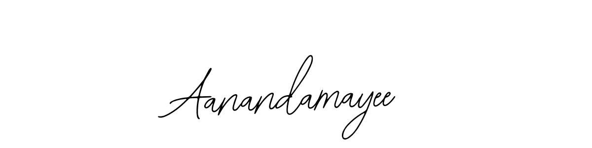 How to make Aanandamayee name signature. Use Bearetta-2O07w style for creating short signs online. This is the latest handwritten sign. Aanandamayee signature style 12 images and pictures png