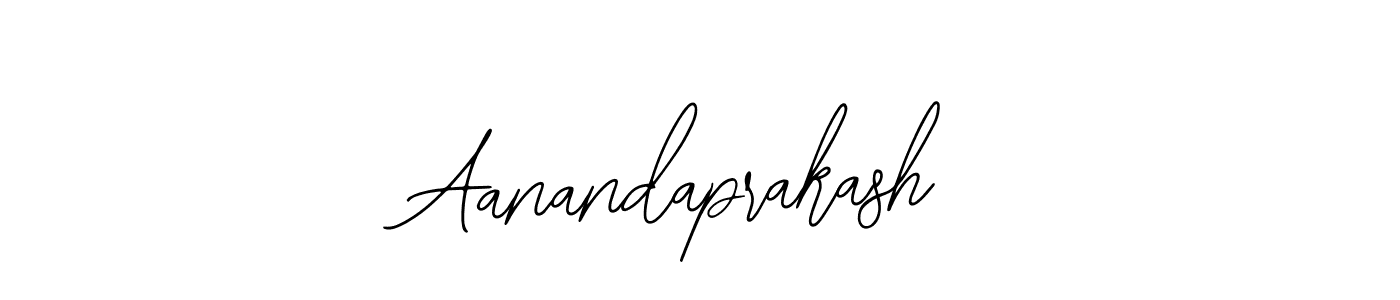 How to make Aanandaprakash name signature. Use Bearetta-2O07w style for creating short signs online. This is the latest handwritten sign. Aanandaprakash signature style 12 images and pictures png