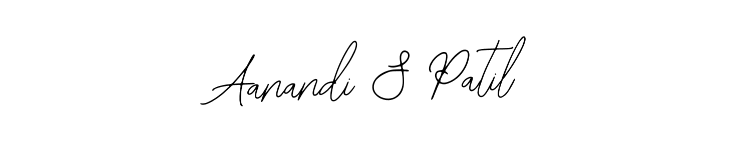 if you are searching for the best signature style for your name Aanandi S Patil. so please give up your signature search. here we have designed multiple signature styles  using Bearetta-2O07w. Aanandi S Patil signature style 12 images and pictures png