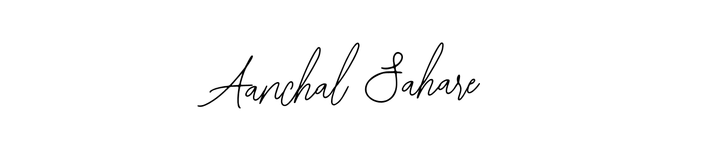 This is the best signature style for the Aanchal Sahare name. Also you like these signature font (Bearetta-2O07w). Mix name signature. Aanchal Sahare signature style 12 images and pictures png