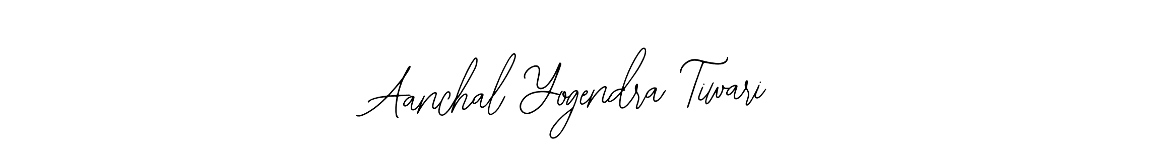 You should practise on your own different ways (Bearetta-2O07w) to write your name (Aanchal Yogendra Tiwari) in signature. don't let someone else do it for you. Aanchal Yogendra Tiwari signature style 12 images and pictures png