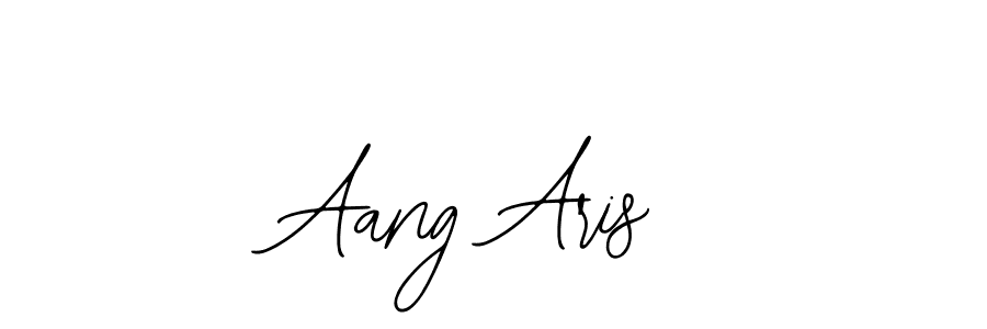 You should practise on your own different ways (Bearetta-2O07w) to write your name (Aang Aris) in signature. don't let someone else do it for you. Aang Aris signature style 12 images and pictures png