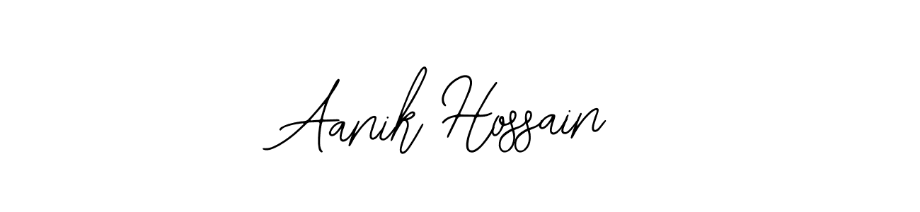 Similarly Bearetta-2O07w is the best handwritten signature design. Signature creator online .You can use it as an online autograph creator for name Aanik Hossain. Aanik Hossain signature style 12 images and pictures png