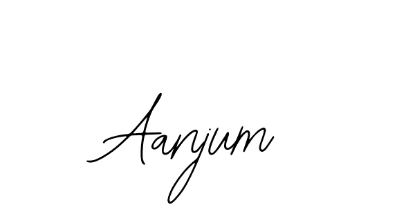 Design your own signature with our free online signature maker. With this signature software, you can create a handwritten (Bearetta-2O07w) signature for name Aanjum. Aanjum signature style 12 images and pictures png