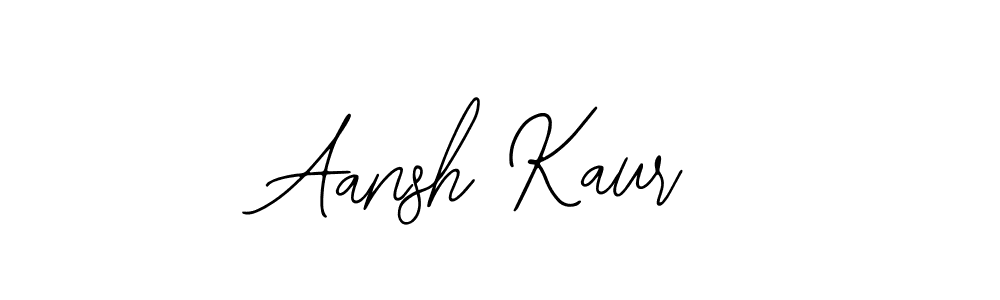 How to make Aansh Kaur signature? Bearetta-2O07w is a professional autograph style. Create handwritten signature for Aansh Kaur name. Aansh Kaur signature style 12 images and pictures png