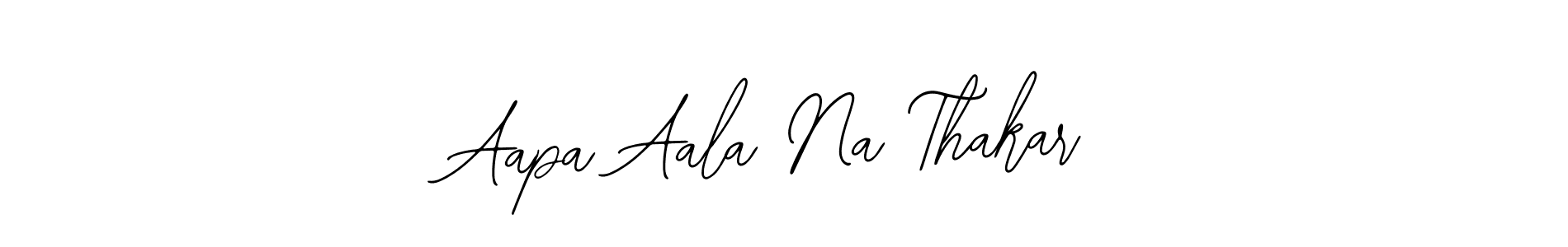 Create a beautiful signature design for name Aapa Aala Na Thakar. With this signature (Bearetta-2O07w) fonts, you can make a handwritten signature for free. Aapa Aala Na Thakar signature style 12 images and pictures png