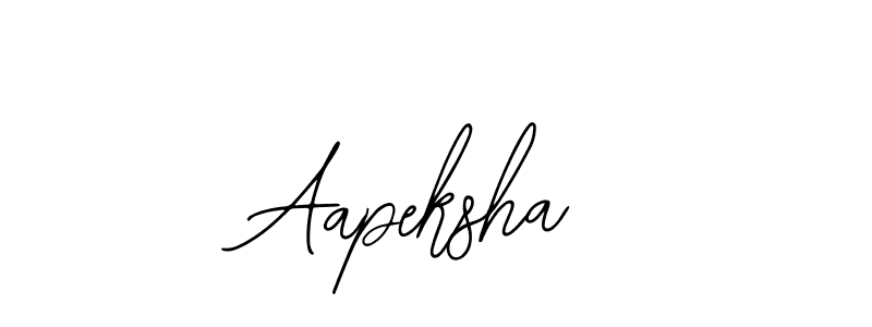 Also we have Aapeksha name is the best signature style. Create professional handwritten signature collection using Bearetta-2O07w autograph style. Aapeksha signature style 12 images and pictures png