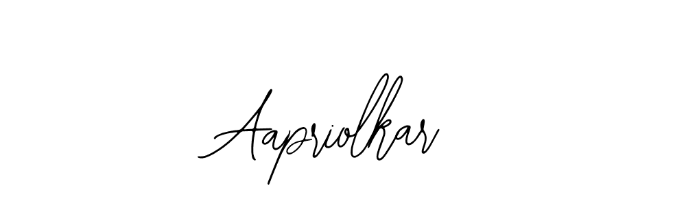 Also we have Aapriolkar name is the best signature style. Create professional handwritten signature collection using Bearetta-2O07w autograph style. Aapriolkar signature style 12 images and pictures png