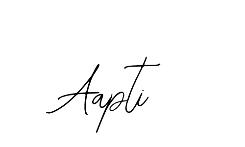 Design your own signature with our free online signature maker. With this signature software, you can create a handwritten (Bearetta-2O07w) signature for name Aapti. Aapti signature style 12 images and pictures png