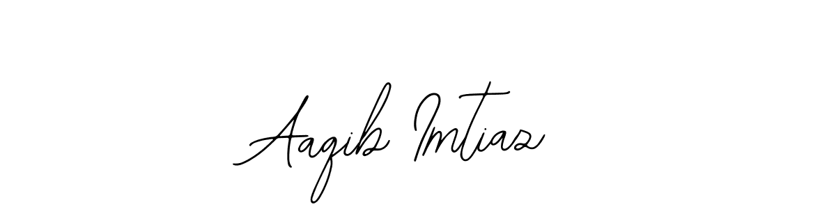 How to make Aaqib Imtiaz name signature. Use Bearetta-2O07w style for creating short signs online. This is the latest handwritten sign. Aaqib Imtiaz signature style 12 images and pictures png