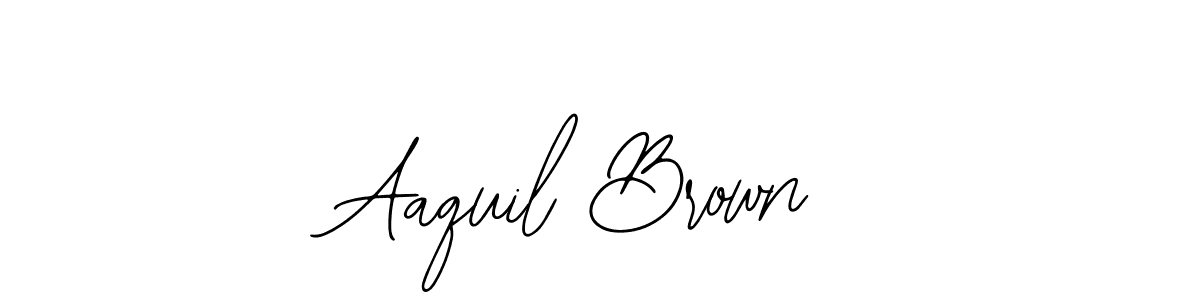 How to make Aaquil Brown name signature. Use Bearetta-2O07w style for creating short signs online. This is the latest handwritten sign. Aaquil Brown signature style 12 images and pictures png