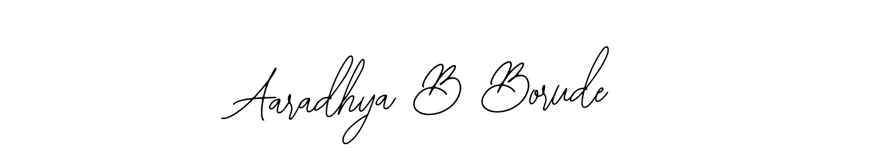 How to make Aaradhya B Borude signature? Bearetta-2O07w is a professional autograph style. Create handwritten signature for Aaradhya B Borude name. Aaradhya B Borude signature style 12 images and pictures png