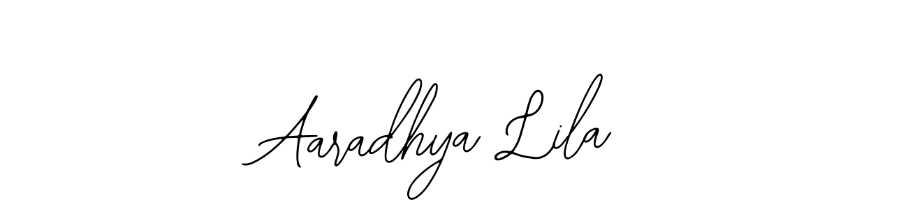 How to make Aaradhya Lila signature? Bearetta-2O07w is a professional autograph style. Create handwritten signature for Aaradhya Lila name. Aaradhya Lila signature style 12 images and pictures png