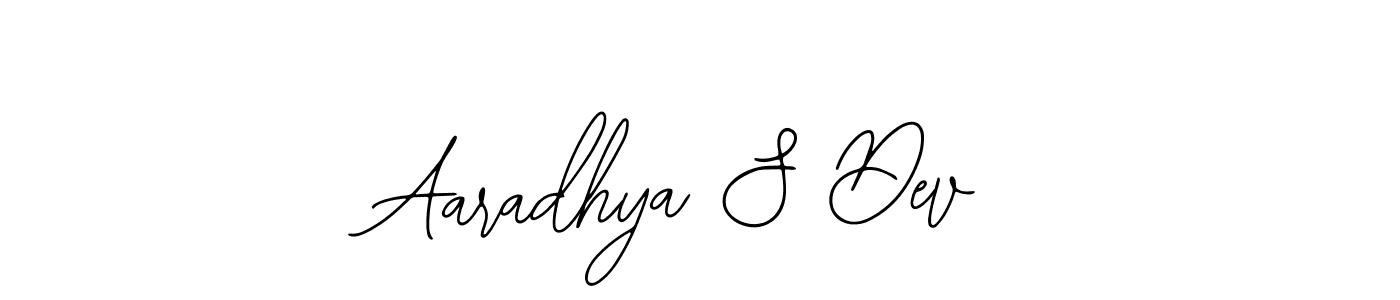 The best way (Bearetta-2O07w) to make a short signature is to pick only two or three words in your name. The name Aaradhya S Dev include a total of six letters. For converting this name. Aaradhya S Dev signature style 12 images and pictures png