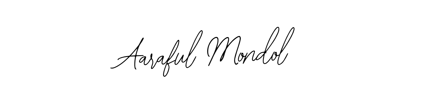 How to make Aaraful Mondol name signature. Use Bearetta-2O07w style for creating short signs online. This is the latest handwritten sign. Aaraful Mondol signature style 12 images and pictures png