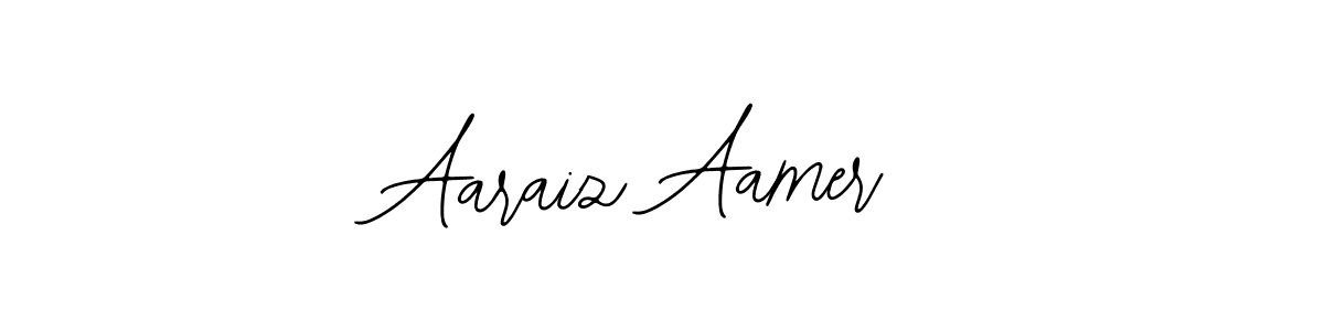 This is the best signature style for the Aaraiz Aamer name. Also you like these signature font (Bearetta-2O07w). Mix name signature. Aaraiz Aamer signature style 12 images and pictures png