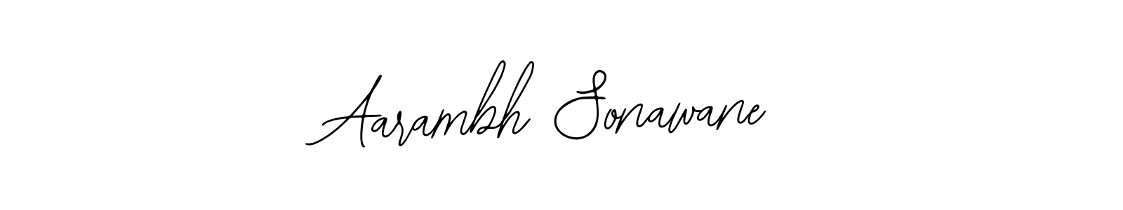 How to make Aarambh Sonawane signature? Bearetta-2O07w is a professional autograph style. Create handwritten signature for Aarambh Sonawane name. Aarambh Sonawane signature style 12 images and pictures png