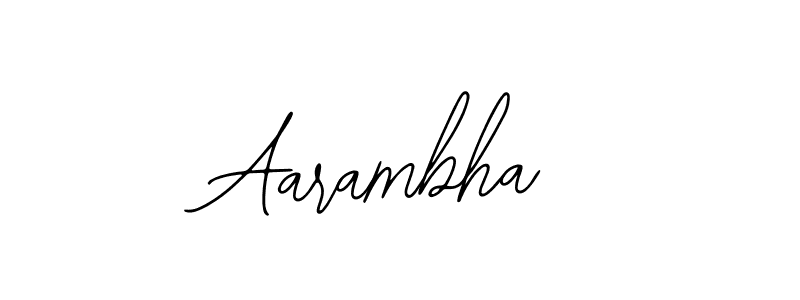 Create a beautiful signature design for name Aarambha. With this signature (Bearetta-2O07w) fonts, you can make a handwritten signature for free. Aarambha signature style 12 images and pictures png