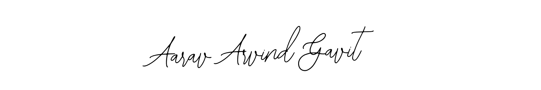 Bearetta-2O07w is a professional signature style that is perfect for those who want to add a touch of class to their signature. It is also a great choice for those who want to make their signature more unique. Get Aarav Arvind Gavit name to fancy signature for free. Aarav Arvind Gavit signature style 12 images and pictures png