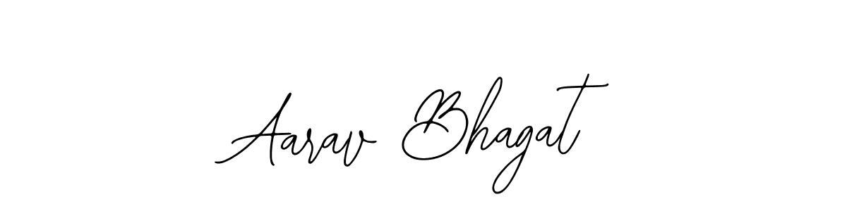 You should practise on your own different ways (Bearetta-2O07w) to write your name (Aarav Bhagat) in signature. don't let someone else do it for you. Aarav Bhagat signature style 12 images and pictures png