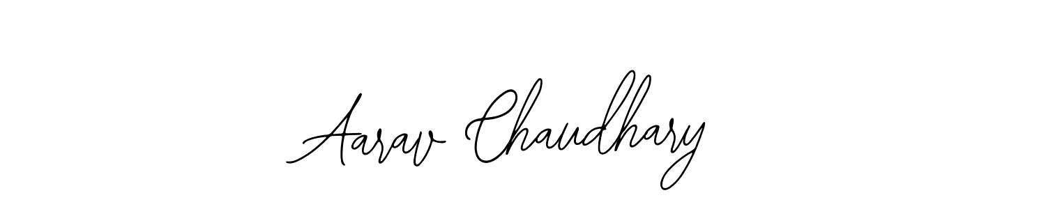 How to make Aarav Chaudhary name signature. Use Bearetta-2O07w style for creating short signs online. This is the latest handwritten sign. Aarav Chaudhary signature style 12 images and pictures png