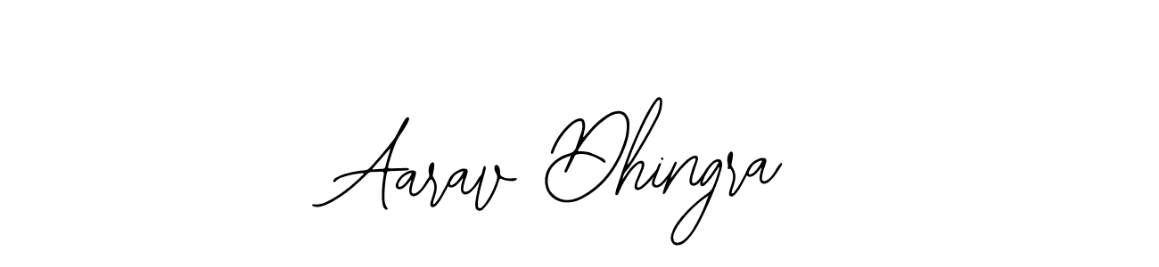 How to make Aarav Dhingra name signature. Use Bearetta-2O07w style for creating short signs online. This is the latest handwritten sign. Aarav Dhingra signature style 12 images and pictures png
