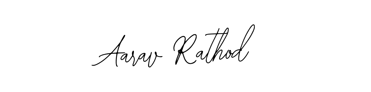 How to make Aarav Rathod name signature. Use Bearetta-2O07w style for creating short signs online. This is the latest handwritten sign. Aarav Rathod signature style 12 images and pictures png