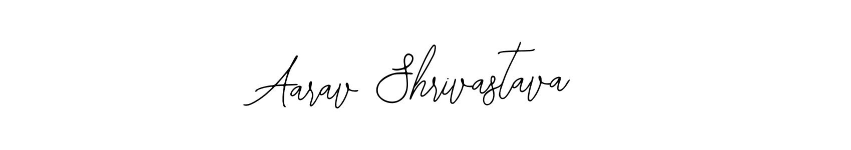 You should practise on your own different ways (Bearetta-2O07w) to write your name (Aarav Shrivastava) in signature. don't let someone else do it for you. Aarav Shrivastava signature style 12 images and pictures png