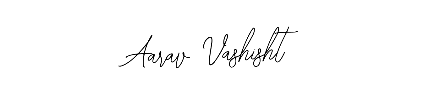 You should practise on your own different ways (Bearetta-2O07w) to write your name (Aarav Vashisht) in signature. don't let someone else do it for you. Aarav Vashisht signature style 12 images and pictures png