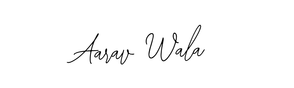 How to make Aarav Wala name signature. Use Bearetta-2O07w style for creating short signs online. This is the latest handwritten sign. Aarav Wala signature style 12 images and pictures png