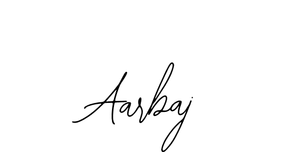 Make a beautiful signature design for name Aarbaj. Use this online signature maker to create a handwritten signature for free. Aarbaj signature style 12 images and pictures png