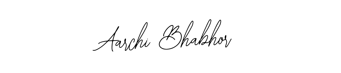 Create a beautiful signature design for name Aarchi Bhabhor. With this signature (Bearetta-2O07w) fonts, you can make a handwritten signature for free. Aarchi Bhabhor signature style 12 images and pictures png