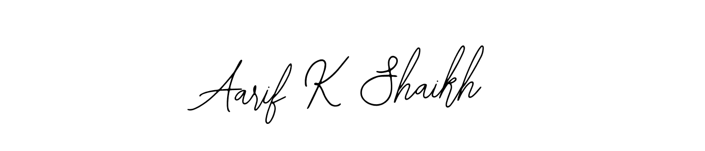 Aarif K Shaikh stylish signature style. Best Handwritten Sign (Bearetta-2O07w) for my name. Handwritten Signature Collection Ideas for my name Aarif K Shaikh. Aarif K Shaikh signature style 12 images and pictures png