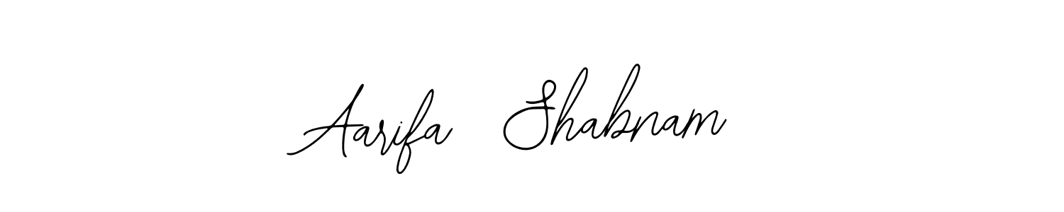 Create a beautiful signature design for name Aarifa  Shabnam. With this signature (Bearetta-2O07w) fonts, you can make a handwritten signature for free. Aarifa  Shabnam signature style 12 images and pictures png
