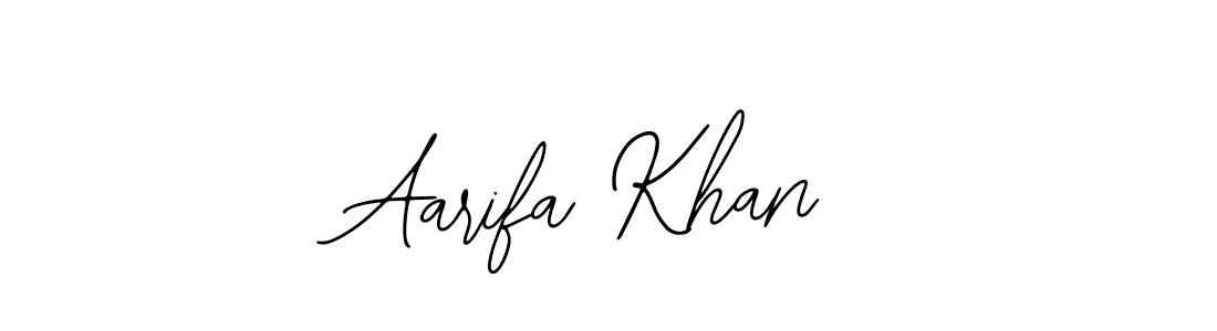 Create a beautiful signature design for name Aarifa Khan. With this signature (Bearetta-2O07w) fonts, you can make a handwritten signature for free. Aarifa Khan signature style 12 images and pictures png