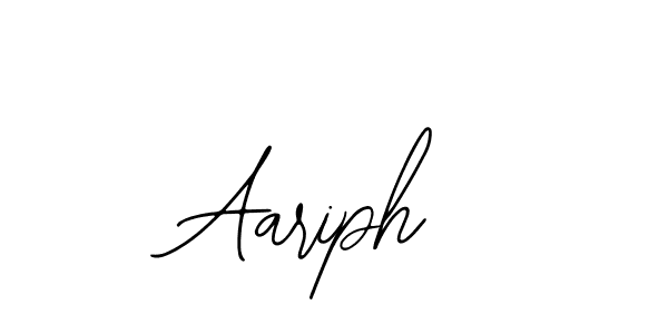 You should practise on your own different ways (Bearetta-2O07w) to write your name (Aariph) in signature. don't let someone else do it for you. Aariph signature style 12 images and pictures png