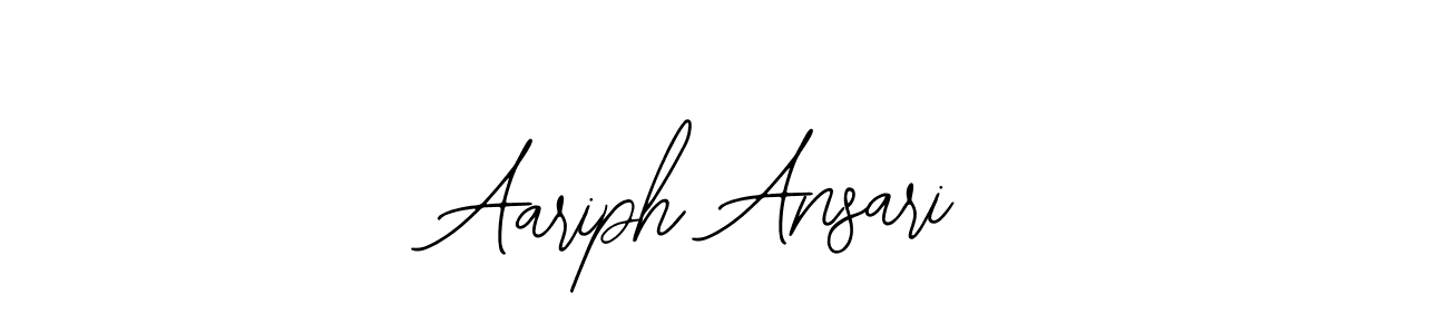 This is the best signature style for the Aariph Ansari name. Also you like these signature font (Bearetta-2O07w). Mix name signature. Aariph Ansari signature style 12 images and pictures png