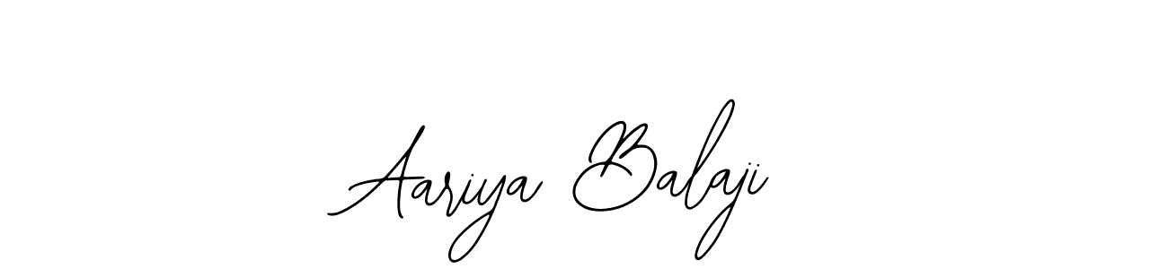 You should practise on your own different ways (Bearetta-2O07w) to write your name (Aariya Balaji) in signature. don't let someone else do it for you. Aariya Balaji signature style 12 images and pictures png