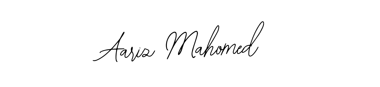 How to make Aariz Mahomed name signature. Use Bearetta-2O07w style for creating short signs online. This is the latest handwritten sign. Aariz Mahomed signature style 12 images and pictures png