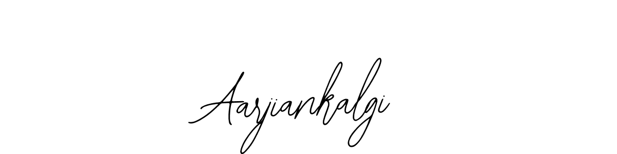 Use a signature maker to create a handwritten signature online. With this signature software, you can design (Bearetta-2O07w) your own signature for name Aarjiankalgi. Aarjiankalgi signature style 12 images and pictures png