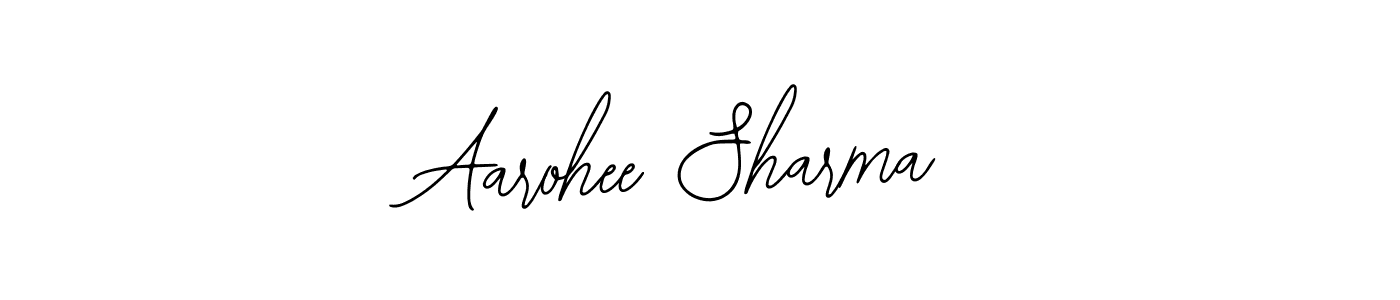 The best way (Bearetta-2O07w) to make a short signature is to pick only two or three words in your name. The name Aarohee Sharma include a total of six letters. For converting this name. Aarohee Sharma signature style 12 images and pictures png