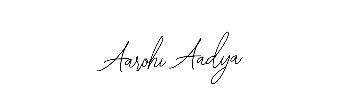 This is the best signature style for the Aarohi Aadya name. Also you like these signature font (Bearetta-2O07w). Mix name signature. Aarohi Aadya signature style 12 images and pictures png