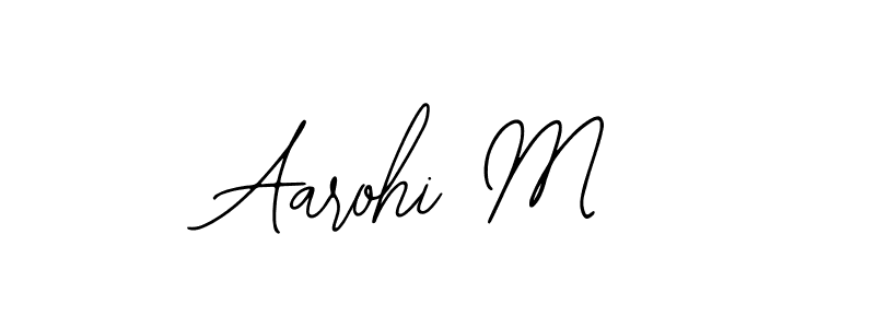 How to Draw Aarohi M signature style? Bearetta-2O07w is a latest design signature styles for name Aarohi M. Aarohi M signature style 12 images and pictures png