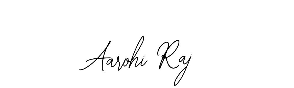 How to make Aarohi Raj name signature. Use Bearetta-2O07w style for creating short signs online. This is the latest handwritten sign. Aarohi Raj signature style 12 images and pictures png