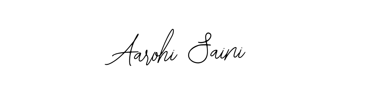 Similarly Bearetta-2O07w is the best handwritten signature design. Signature creator online .You can use it as an online autograph creator for name Aarohi Saini. Aarohi Saini signature style 12 images and pictures png