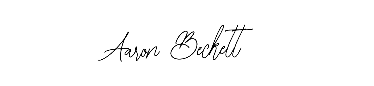 How to make Aaron Beckett name signature. Use Bearetta-2O07w style for creating short signs online. This is the latest handwritten sign. Aaron Beckett signature style 12 images and pictures png